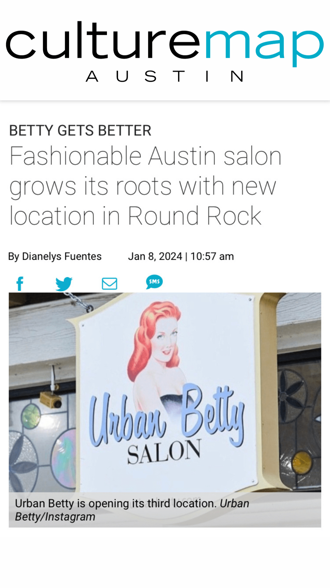 Betty gets Better, Fashionable Austin salon, Urban Betty, grows its roots with new location in Round Rock.