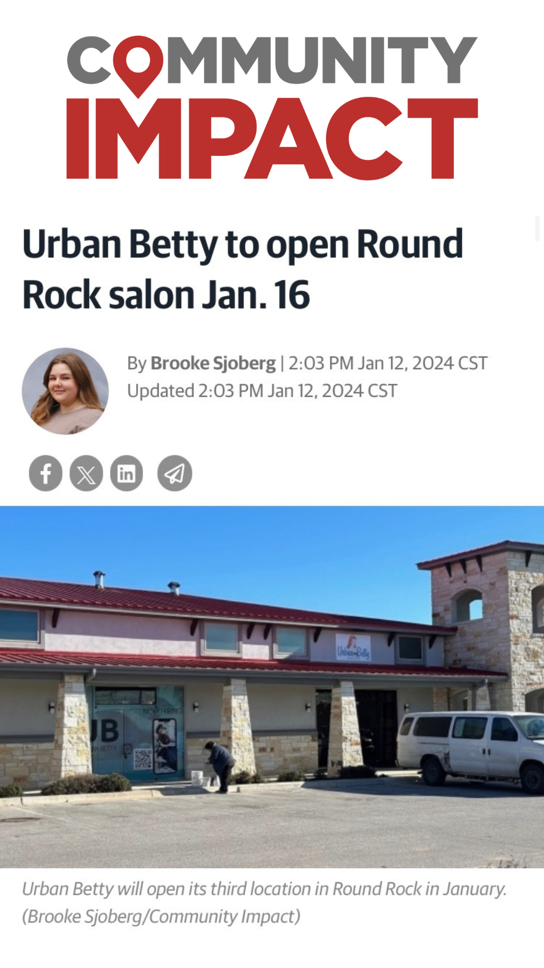 Urban Betty Round Rock opens Jan 16th